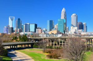 Uptown Charlotte skyline