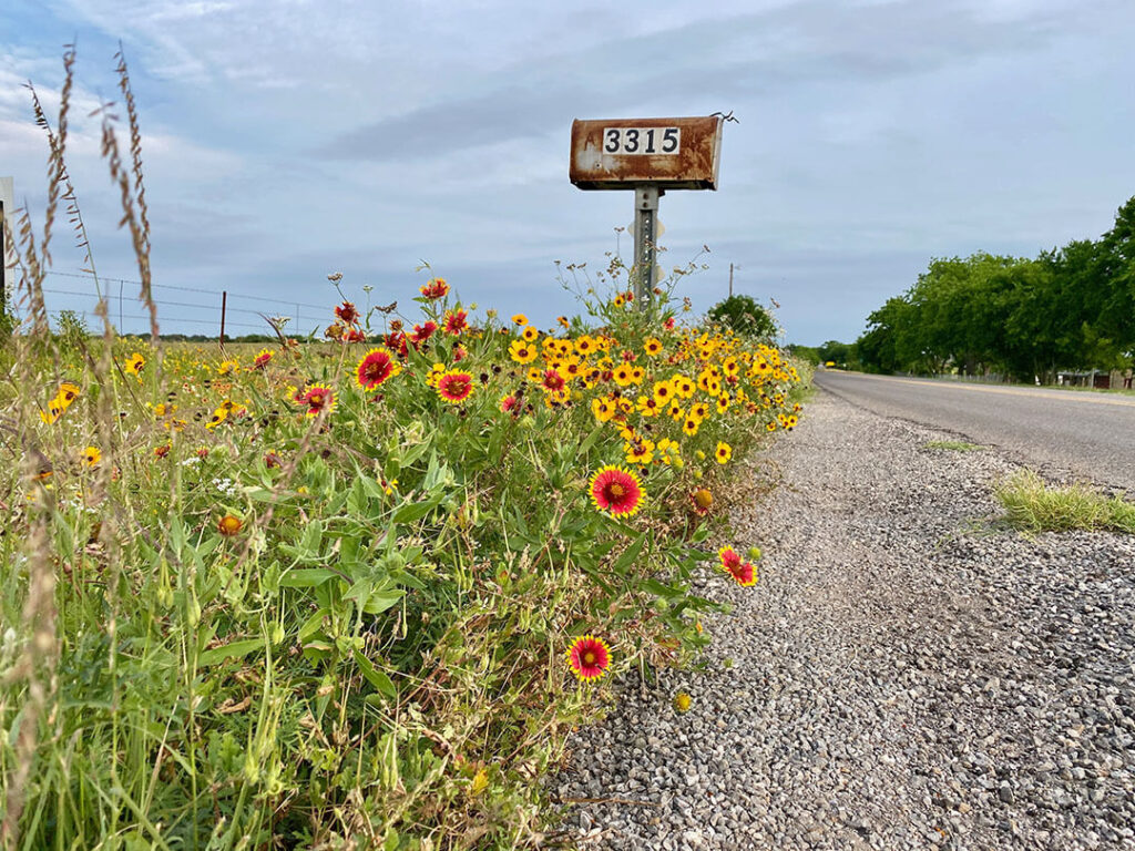 A rural mailbox